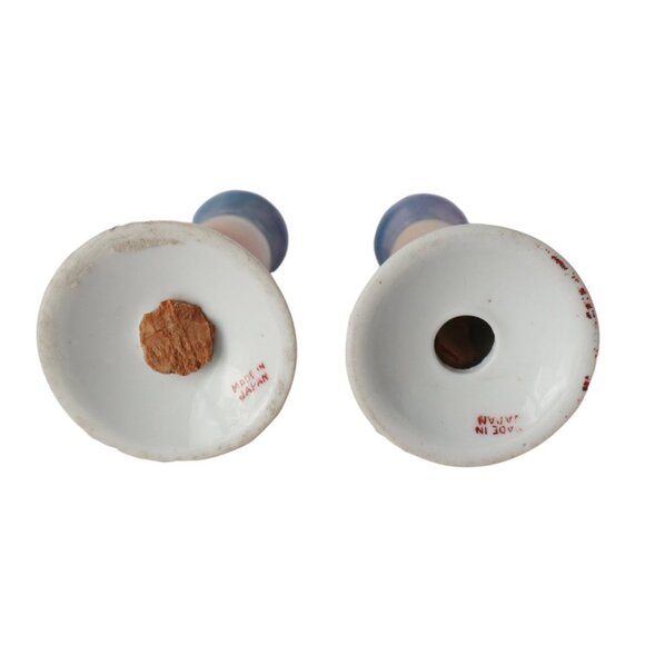 Vintage Salt & Pepper Lusterware Made In Japan Hand Painted Trees - Picture 4 of 4